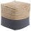 Beliani Pouffe KIRAMA Jute Dark Grey 1