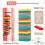 (StyleK)Multicolor Wooden Stacking Blocks With Cognitive Development Features For Kids 9