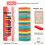 (StyleK)Multicolor Wooden Stacking Blocks With Cognitive Development Features For Kids 14