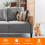 sourcing map Stretch Sofa Armrest Covers Camel 2 Pcs 4