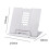 Book Stand, Multifunctional Metal Book Holder for Reading (White) 2