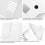 Book Stand, Multifunctional Metal Book Holder for Reading (White) 3