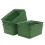 Mayish Plastic Weave Basket, Plastic Woven Cupboard Storage Baskets, Green, 6 Pack 2