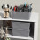 Ysmiltion Plastic Storage Baskets with Lid and Handle, 6 Pack, Light Gray 2