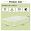 EMODA Double Bed Frame 36cm High with Steel Slats Support, White 2