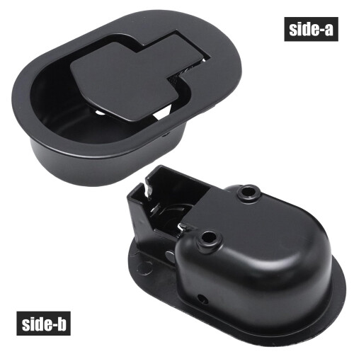 MospdyGear 2-Piece Recliner Handle Repair Kit, Universal Black Metal Release Pull with Cable for Reclining Sofas 1