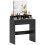 Multi-Storage Dressing Table, with Mirror - Black 1