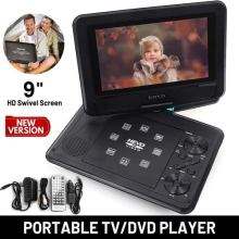 Portable DVD Player HD Swivel Screen Region Free Remote Control Rechargeable New