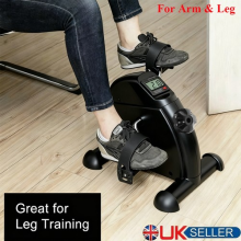 Mini Exercise Bike Portable Pedal Exerciser Arm Leg Cycle Machine Indoor Fitness