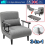 190cm 1 Seater Fabric Sofa Bed Single Sleeper Couch Sofabed Settee Recliner Beds 1