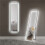 150 x 40cm Full Length Mirror, with Adjustable Lights - Black 1