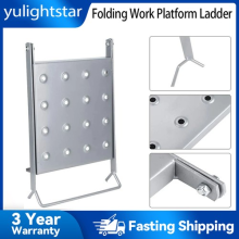 150kg Folding Ladder Stair Step Work Bench Standing Platform Ladder Work Shelf~