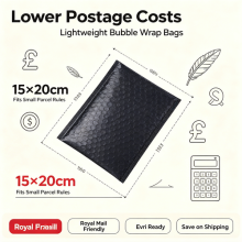 50 Pack Bubble Mailers Padded, Self Seal Poly Envelopes with Bubble Cushioning