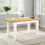 Seconique Seconique Windsor Extending Dining Table in Ivory/Oak 4