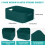 W&H 5 PCS Plastic Storage Boxes, Medium Plastic Storage Baskets with Handle, Home & Kitchen Cupboard Boxes, Organizer Baskets for Bathroom, Shelf 2