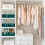 W&H 5 PCS Plastic Storage Boxes, Medium Plastic Storage Baskets with Handle, Home & Kitchen Cupboard Boxes, Organizer Baskets for Bathroom, Shelf 4