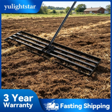 Steel Lawn Leveling Rake 30"x10" Heavy Duty Level Lawn 2.2m Adjustable Handle