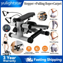 Mini Exercise Stepper|with Resistance Bands + LCD Monitor|Home Fitness Equipment