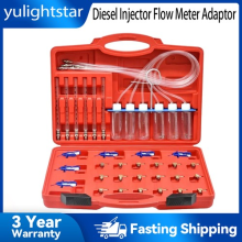 36X Common Rail Leak Off Test Kit--6 Cylinder Diesel Injector Flow Meter Adaptor
