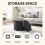 PINPLUS Boucle Ottoman Storage, Hexagonal Foldable Footrest, Dark Grey 4