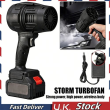 130,000RPM Air Jet Dry Blower Electric Powerful Cleaning Turbo Jet Fan +Battery