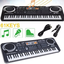 Beginner Electric Piano 61 Keys Kids Electronic Keyboard W/Mic Home Music Gift