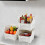 Obstnny 3-Pack Plastic Kitchen Stacking Storage Baskets Racks, White 2