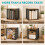 ZOESTORAGE Vinyl Records Storage Stand, Rustic Brown 5