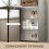 Homcom HOMCOM Folding Dining Table, Kitchen Table with Shelves Grey Wood Effect 5