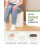 Bonlife Round Ottoman Stool with Storage, Folding Footstool,33x33x35cm 4