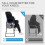 EVER ADVANCED 76CM Seat Height Tall Folding Camping Directors Chair 3