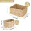 Aramanara 3 Pcs Woven Storage Baskets for Shelves, Wicker Hamper Basket 2