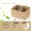 Aramanara 3 Pcs Woven Storage Baskets for Shelves, Wicker Hamper Basket 3
