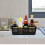 Hayixia 12 Pack Small Storage Baskets for Small Items, Slim Plastic Organising Baskets, Black 4