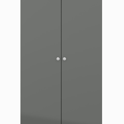 Seconique Seconique Denver 2 Door Wardrobe in Grey Gloss 2