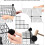 C&AHOME Wire Cube Storage, 6-Cube Storage Organizer Metal,Bookshelf 5