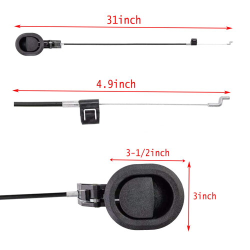 xocome Universal Sofa Chair Recliner Release Pull Handle Replacement Parts with Cable Metal Couch Style Pull Chair Release Handle fits Ashley and 1