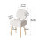 IBUYKE Vanity Stool with Storage, Folding Back Makeup Chair, White WBD030W 5