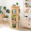 OOOK Rotating Bookshelf, 3 Tier Corner Spinning Bookshelf for Small Space 2