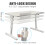 Laptop Desk Table, Height Adjustable Bed Table with 4 Adjustable Angles, Laptop Stand for Working Reading Eating 5
