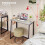 WOHOMO Small Foldable Computer Desk Writing Study Table, Grey 4