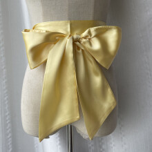 (Color U)Ceinture polyester taille large pour robes nœud papillon fermeture robes de mariée porter formel
