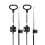 Faderr D-Ring Handle Recliner Pull Cable Spring, Recliner Replacement Parts Sofa Reliable Release Lever Handle Replacement Cable (Black/2 pcs) 3