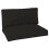 Two Piece Seat Pallet and Back Cushions - Black 1
