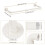 Yawinhe Wall Mounted Clothes Rail,80cm Pipe Clothes Rack,1 Pack,White 5