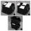 Morcte 3 Tier Stacking Baskets Storage Veg Rack Plastic Stackers, Black 3