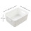 Easymanie 6-pack Plastic Woven Rattan Storage Basket, White 2