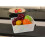 Easymanie 6-pack Plastic Woven Rattan Storage Basket, White 5