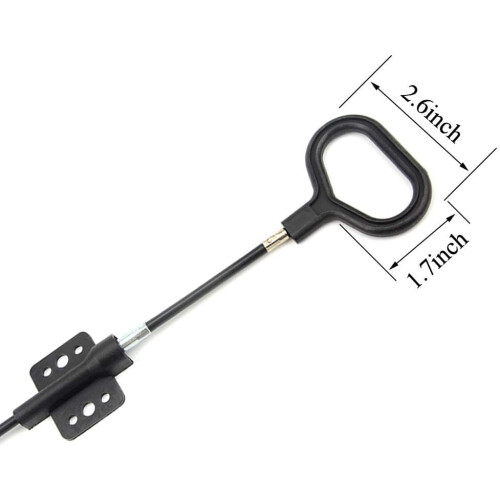 TOVOT 2pcs 38" D-Ring Release Handle Pull Rope Cable Replacement Release Cable for Sofa Chair 2