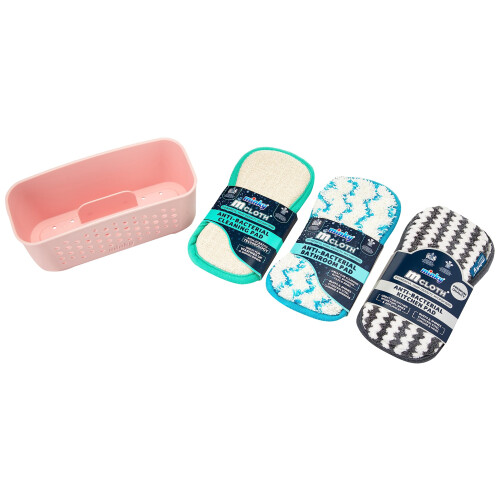 Minky Minky Pink M Cloth Storage Basket Set 1